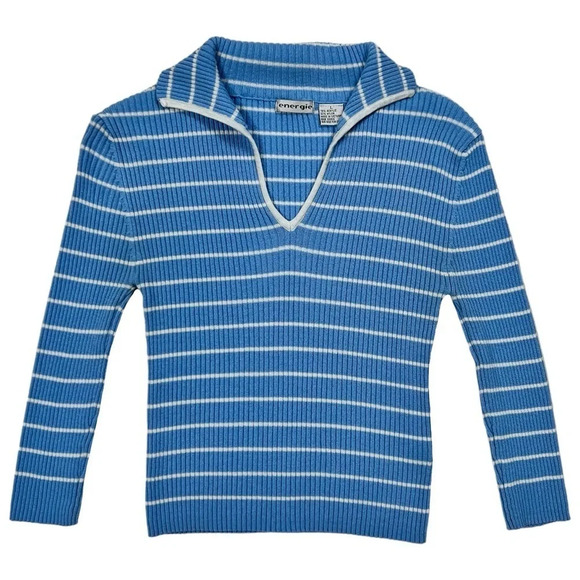 Vintage Y2K Energie Striped Top - Picture 1 of 5